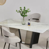 Viviana Sintered Stone Dining Table - Maxi Home Furnishing
